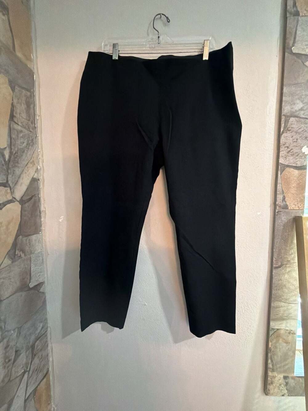 #9 A New Day Women's Black Ankle Slim Fit Dress Pants Side Zip Plus Size 16